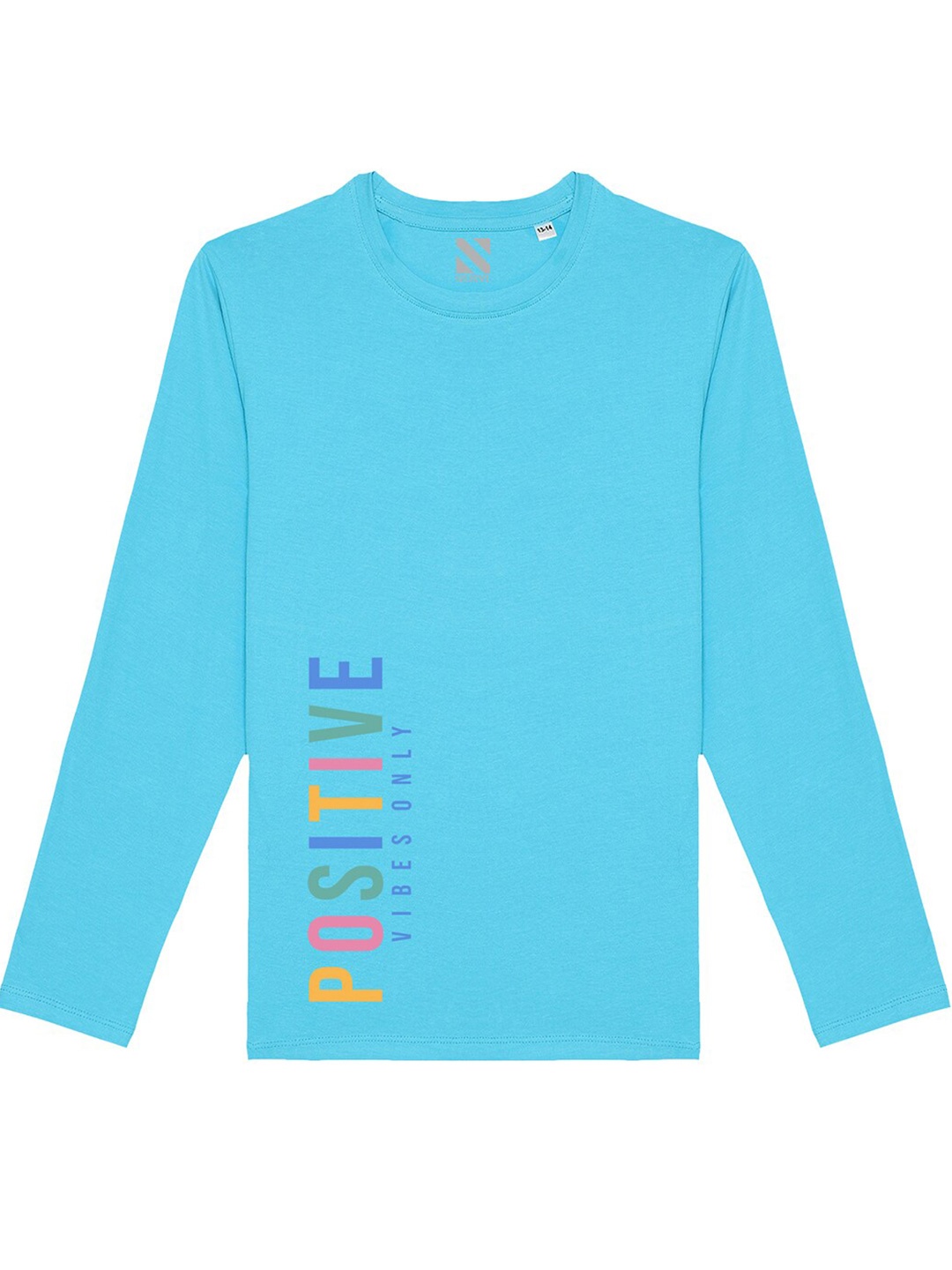 

BAESD Boys Typography Printed Long Sleeves Cotton T-shirt, Blue