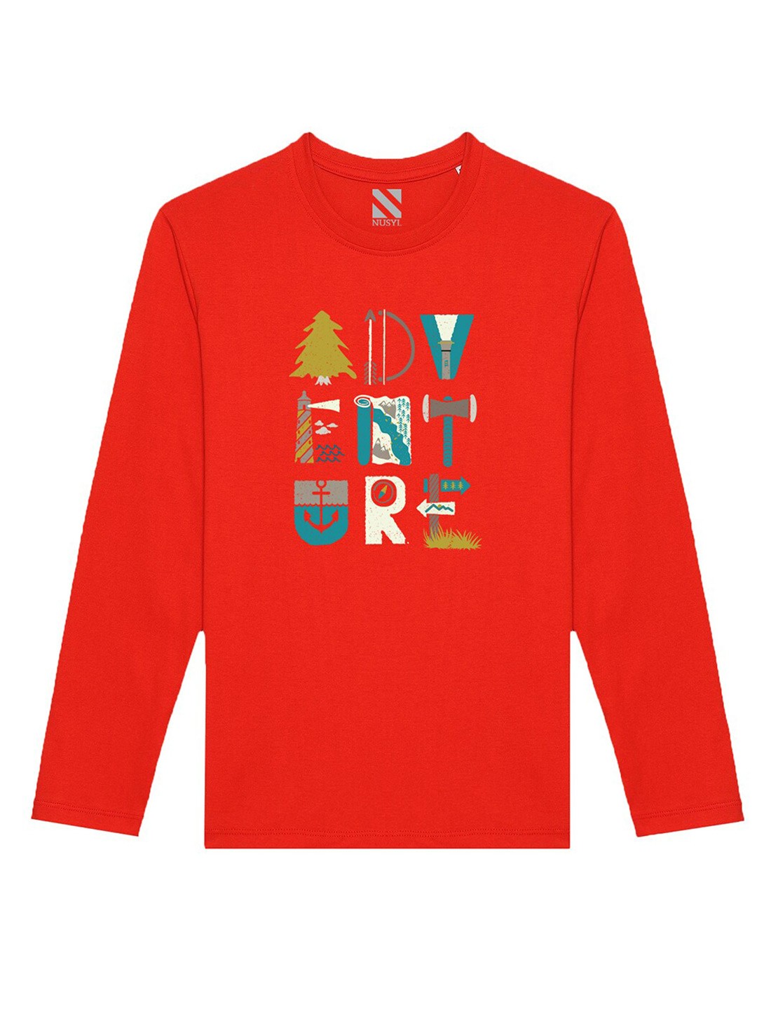 

BAESD Boys Graphic Printed Cotton T-shirt, Red