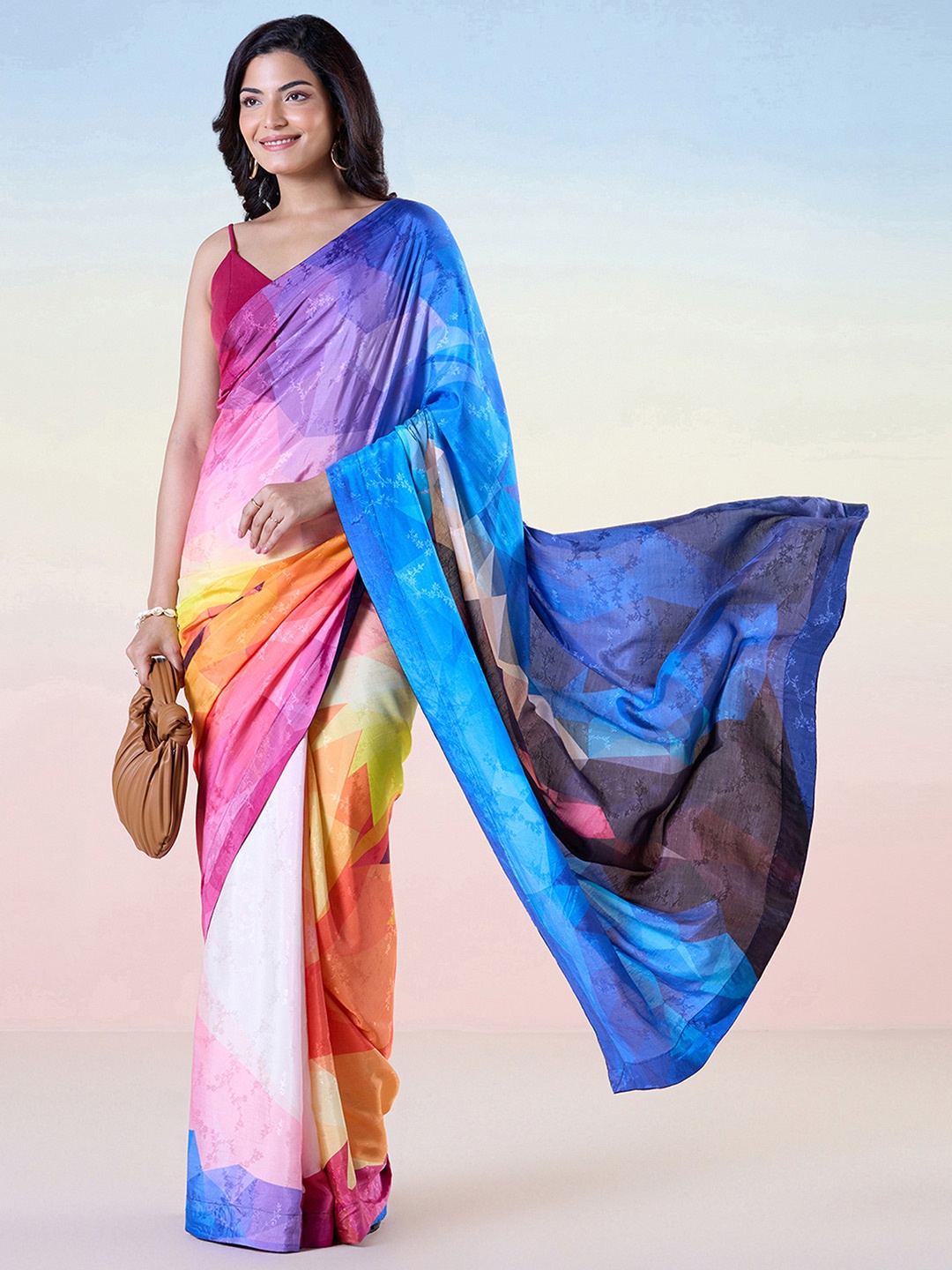 

navyasa by liva Jacquard Woven Saree, Pink