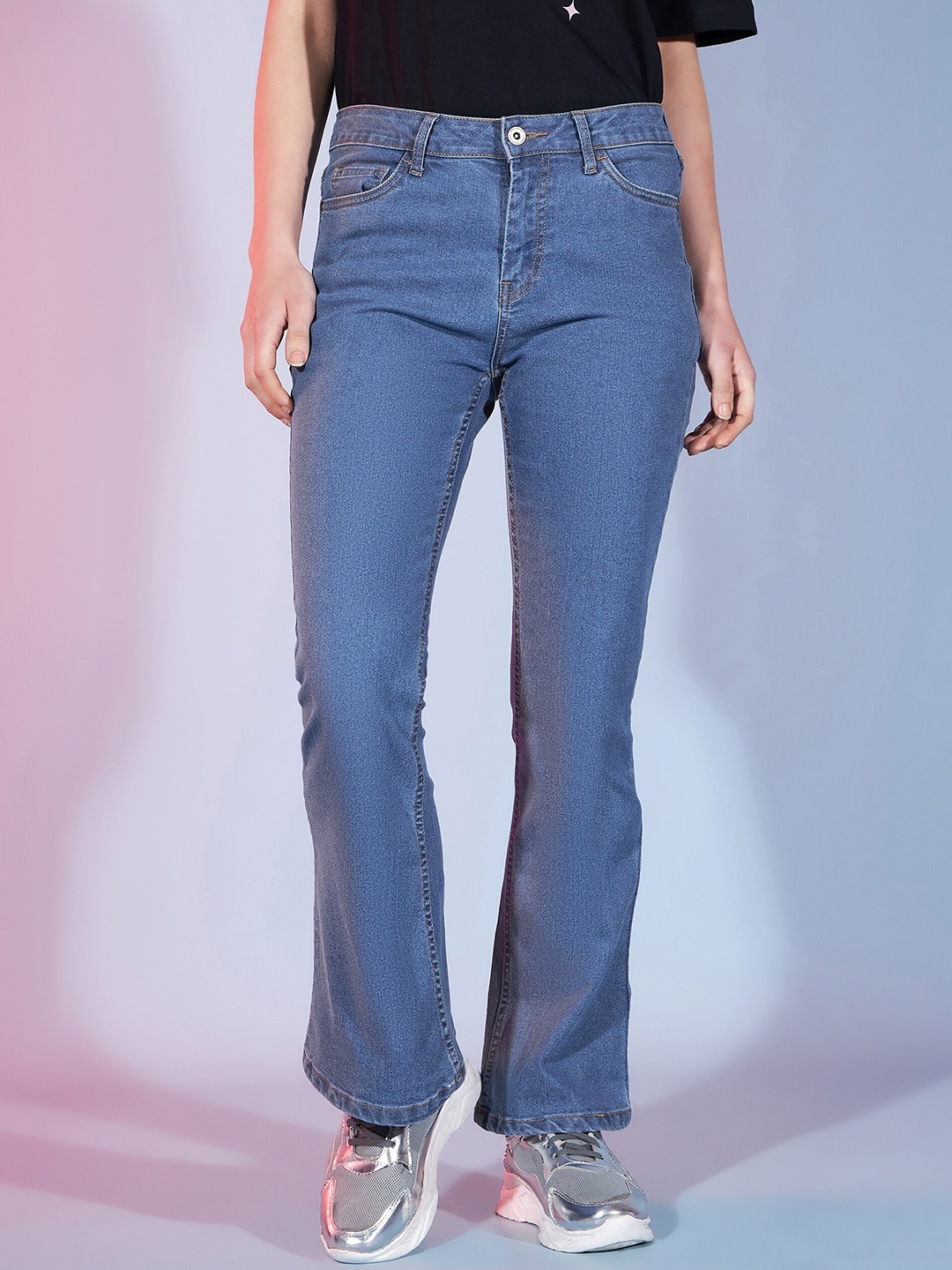 

DressBerry Women Blue Comfort Bootcut Stretchable Jeans