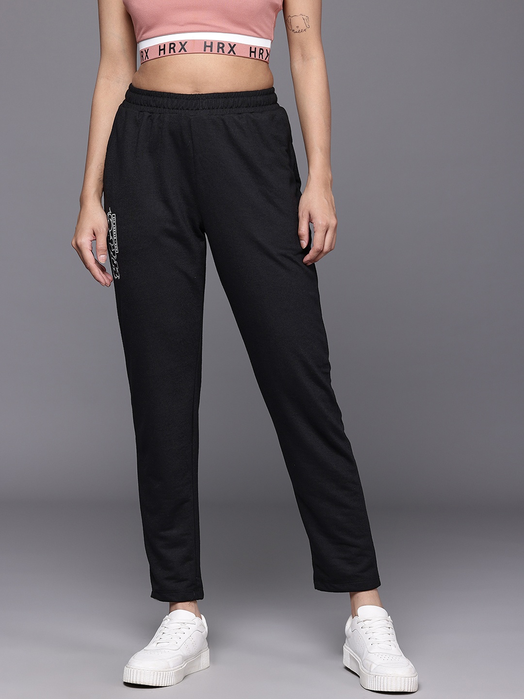 

HRX by Hrithik Roshan Women Lifestyle Track Pants, Black