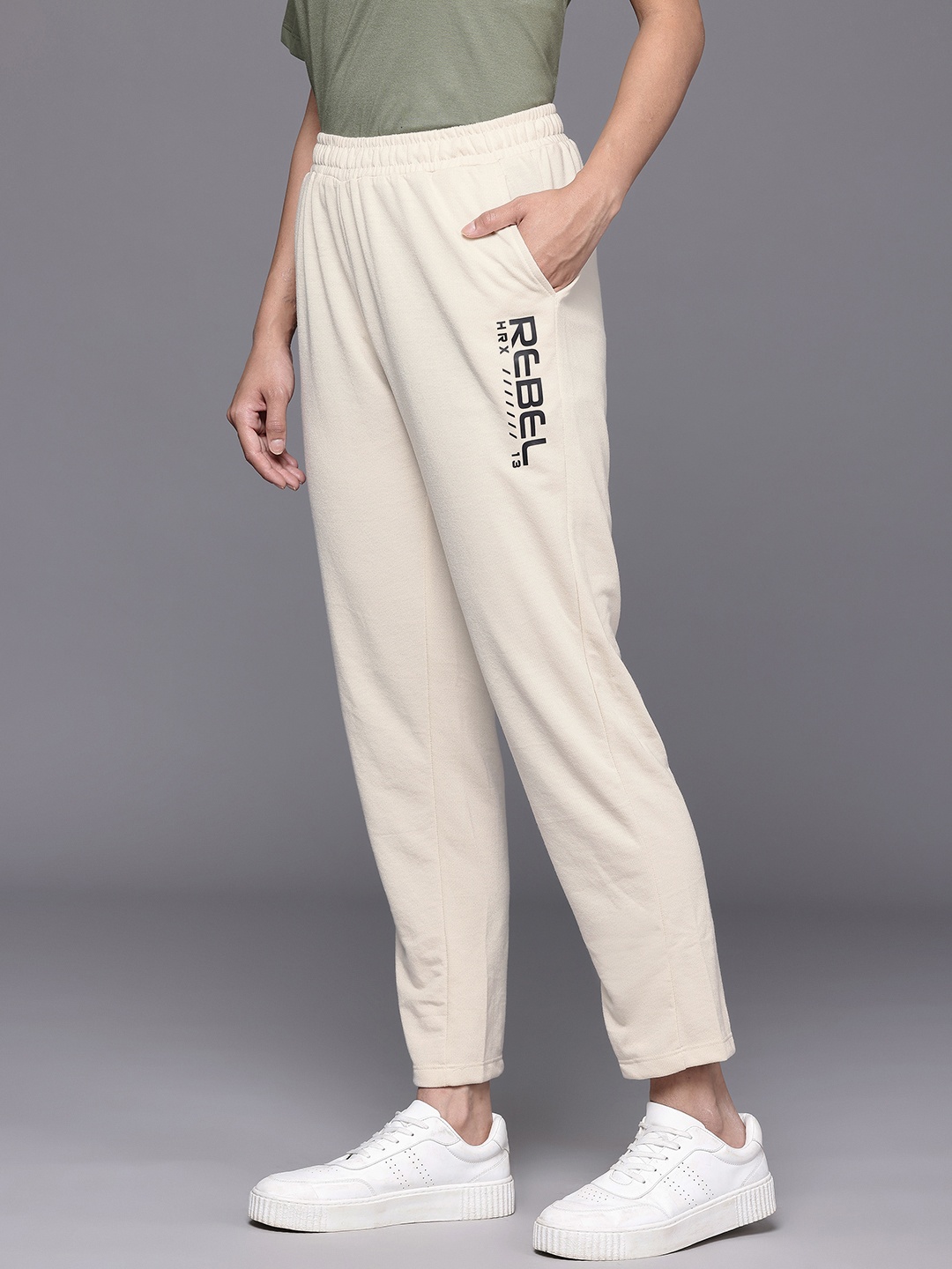 

HRX by Hrithik Roshan Women Lifestyle Track Pants, Beige