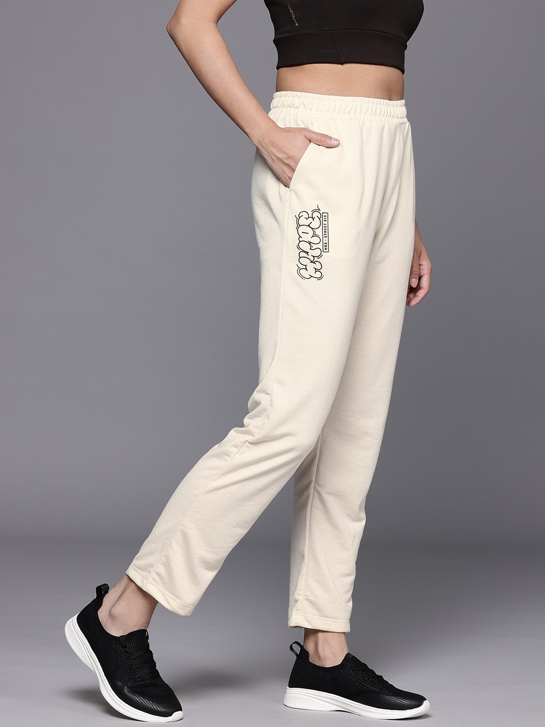 

HRX by Hrithik Roshan Women Lifestyle Track Pants, Beige