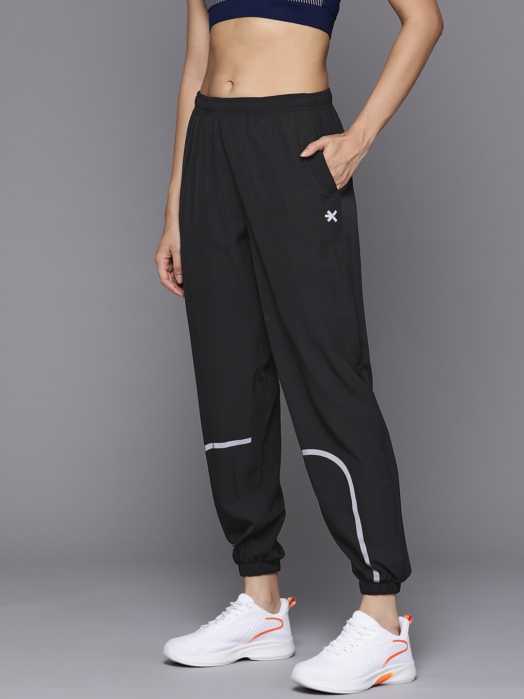

HRX by Hrithik Roshan Women Rapid-Dry Running Joggers, Black