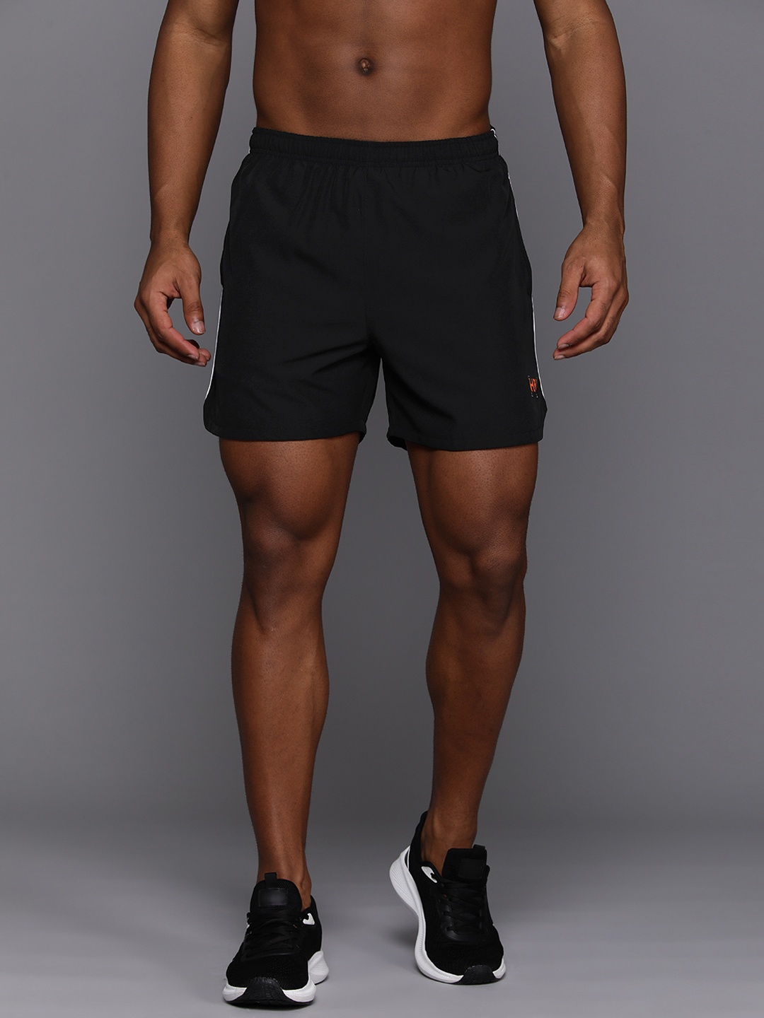 HRX by Hrithik Roshan Men Rapid-Dry Regular Fit Running Shorts, Black