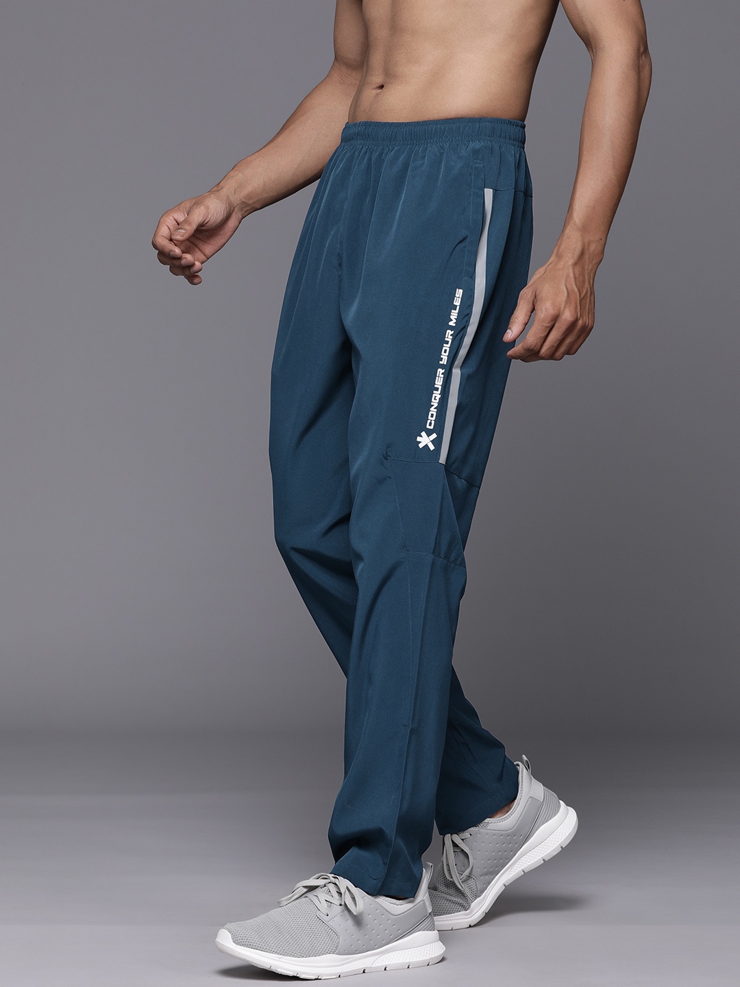 

HRX by Hrithik Roshan Men Rapid-Dry Running Track Pants, Blue