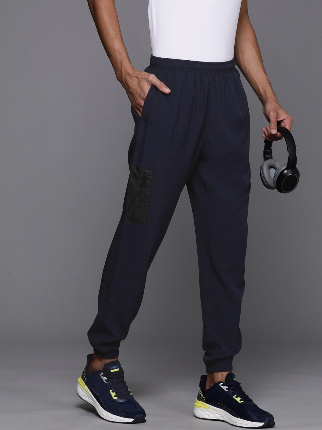 

HRX by Hrithik Roshan Men Casual Joggers, Navy blue