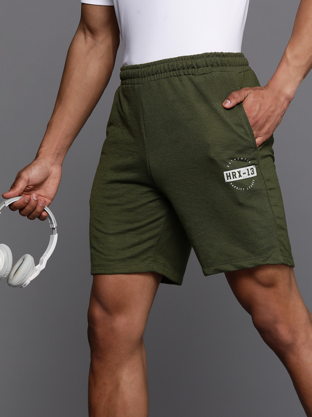 

HRX by Hrithik Roshan Men Regular Fit Casual Shorts, Olive