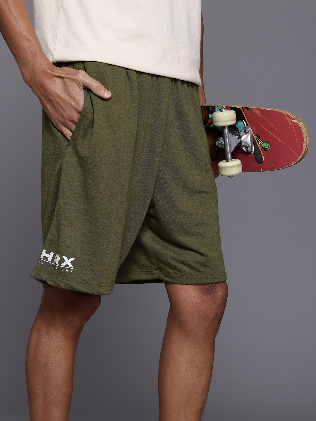 

HRX by Hrithik Roshan Men Lifestyle Shorts, Olive