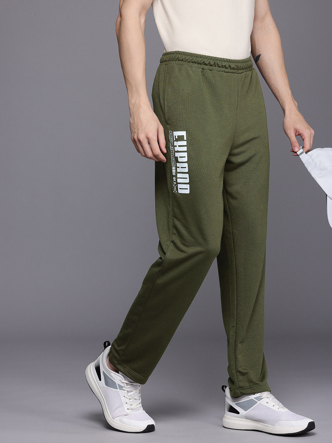 

HRX by Hrithik Roshan Men Printed Lifestyle Track Pants, Olive
