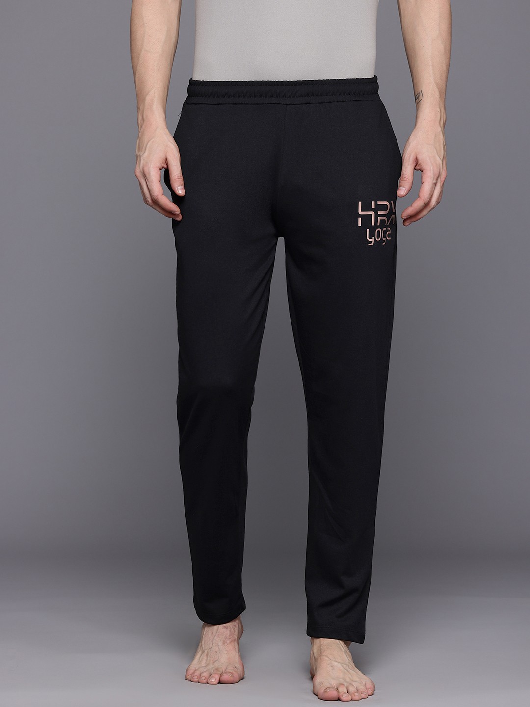 

HRX by Hrithik Roshan Men Yoga Track Pants, Black