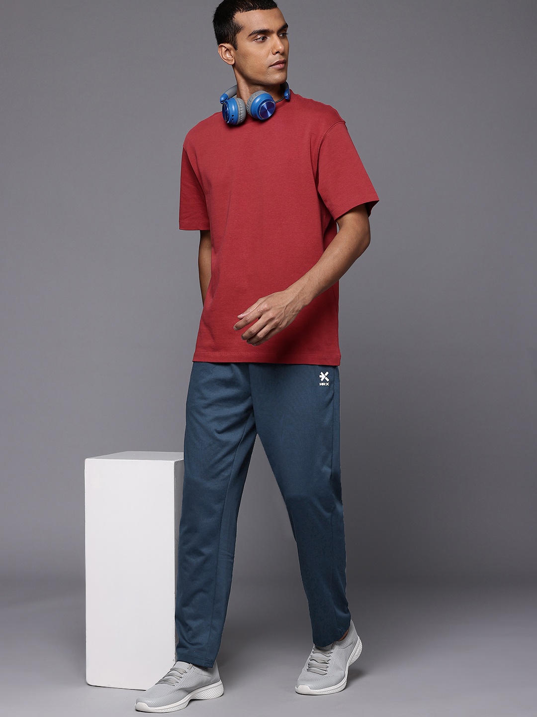

HRX by Hrithik Roshan Men Lifestyle Track Pants, Navy blue