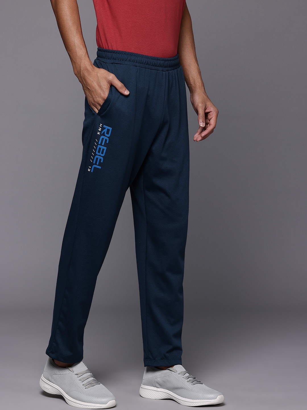 

HRX by Hrithik Roshan Men Lifestyle Track Pants, Navy blue