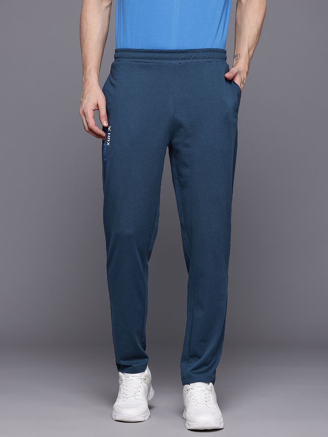

HRX by Hrithik Roshan Men Lifestyle Track Pants, Navy blue