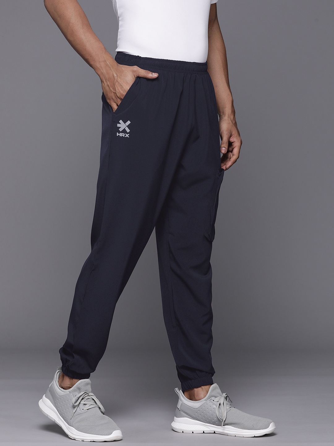 

HRX by Hrithik Roshan Men Sports Track Pants, Navy blue