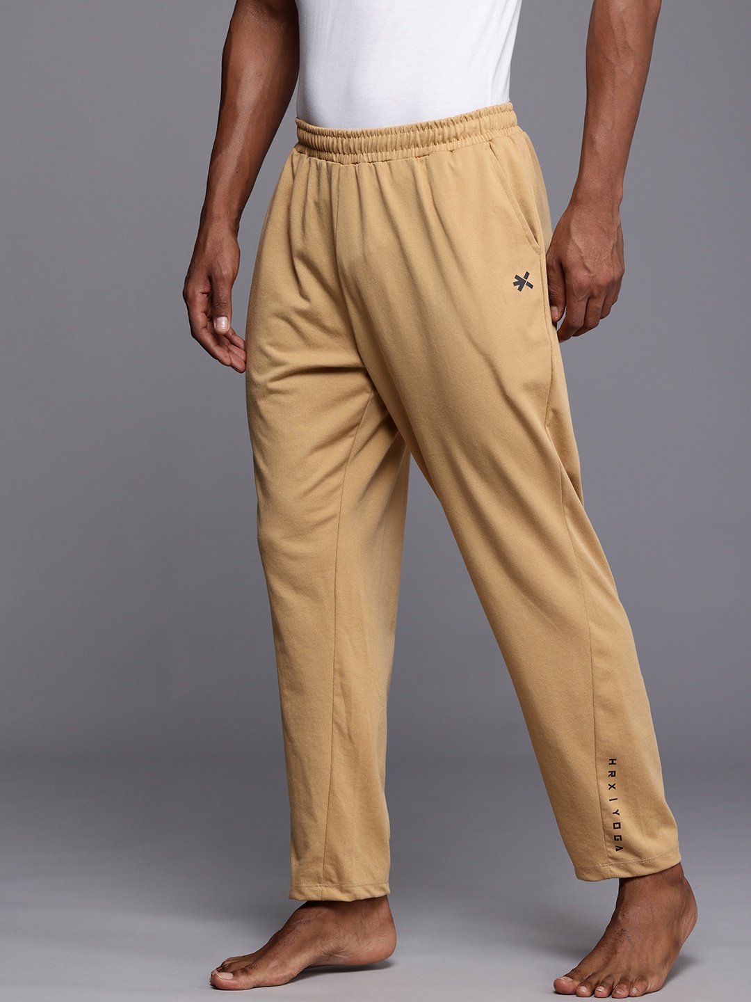 

HRX by Hrithik Roshan Men Yoga Track Pants, Khaki