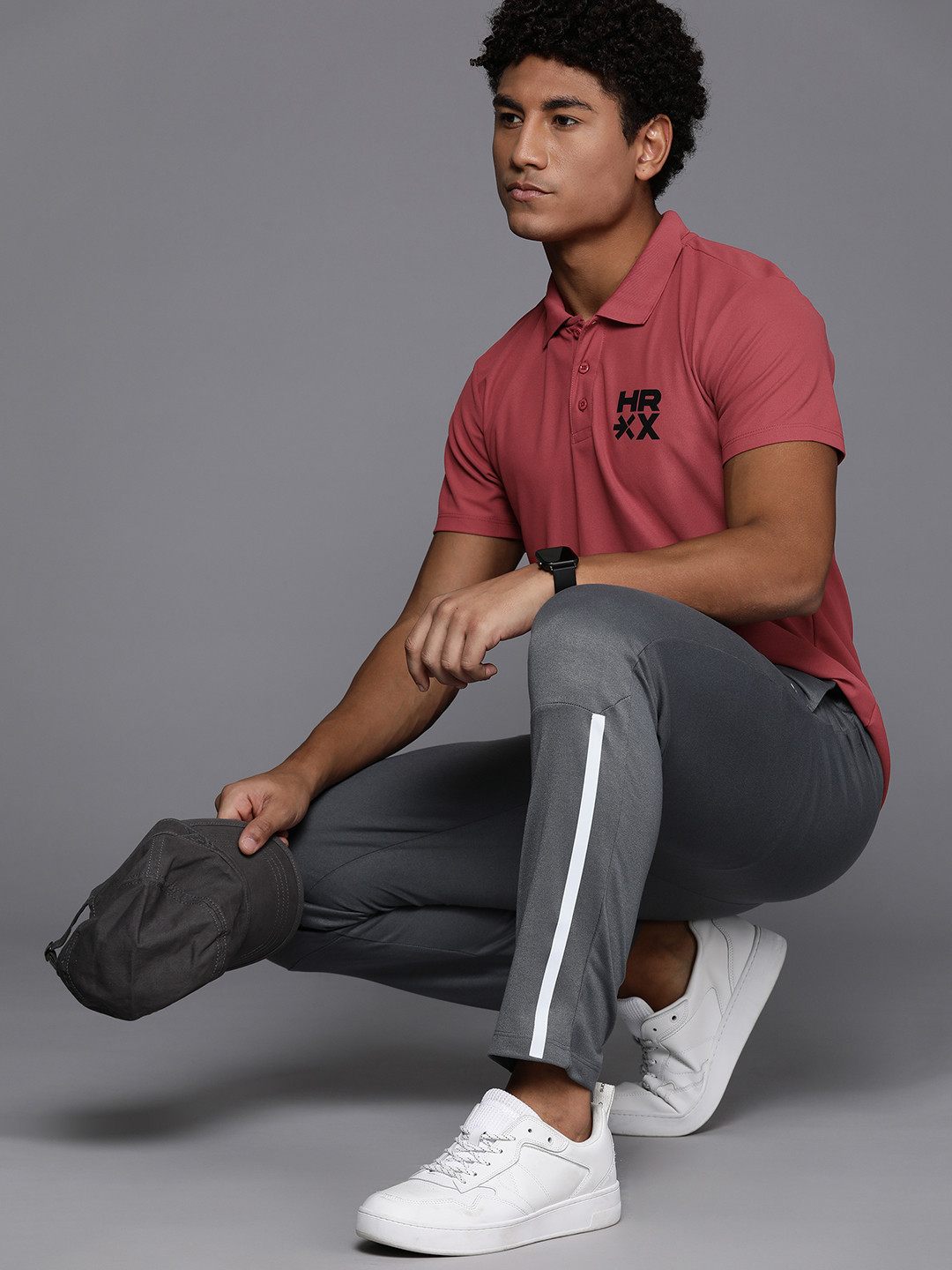 

HRX by Hrithik Roshan Regular Fit Polo Collar Casual T-shirt, Pink