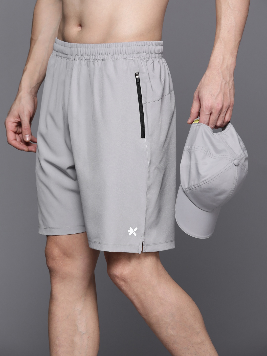 

HRX by Hrithik Roshan Men Rapid Dry Training Shorts, Grey