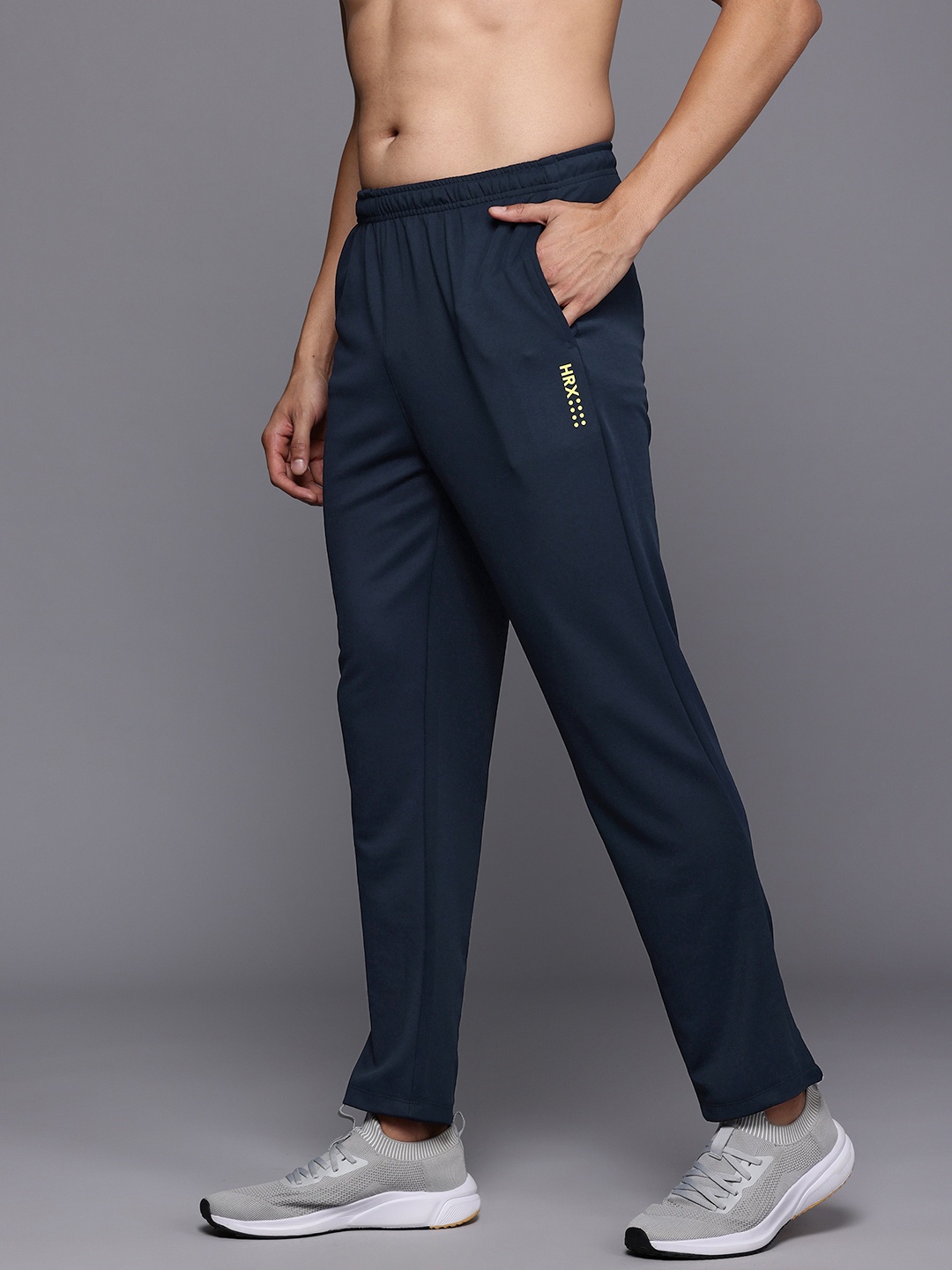 

HRX by Hrithik Roshan Men Regular Fit Training Track Pants, Navy blue