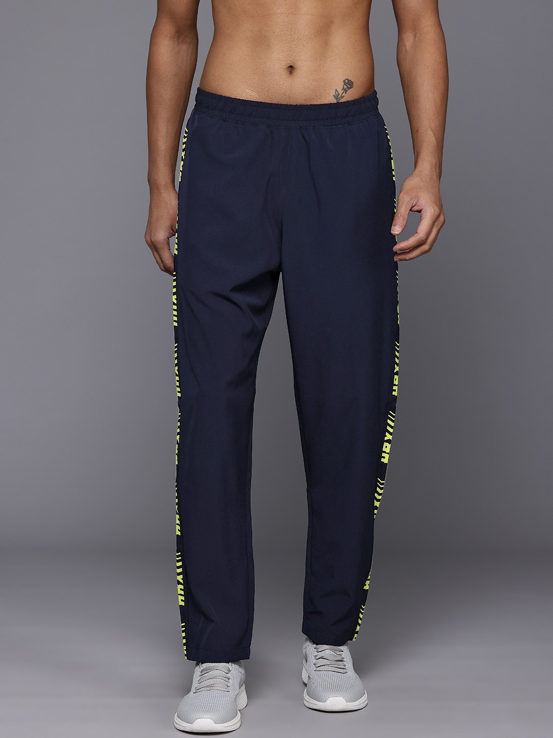 

HRX by Hrithik Roshan Men Rapid-Dry Training Track Pants, Navy blue