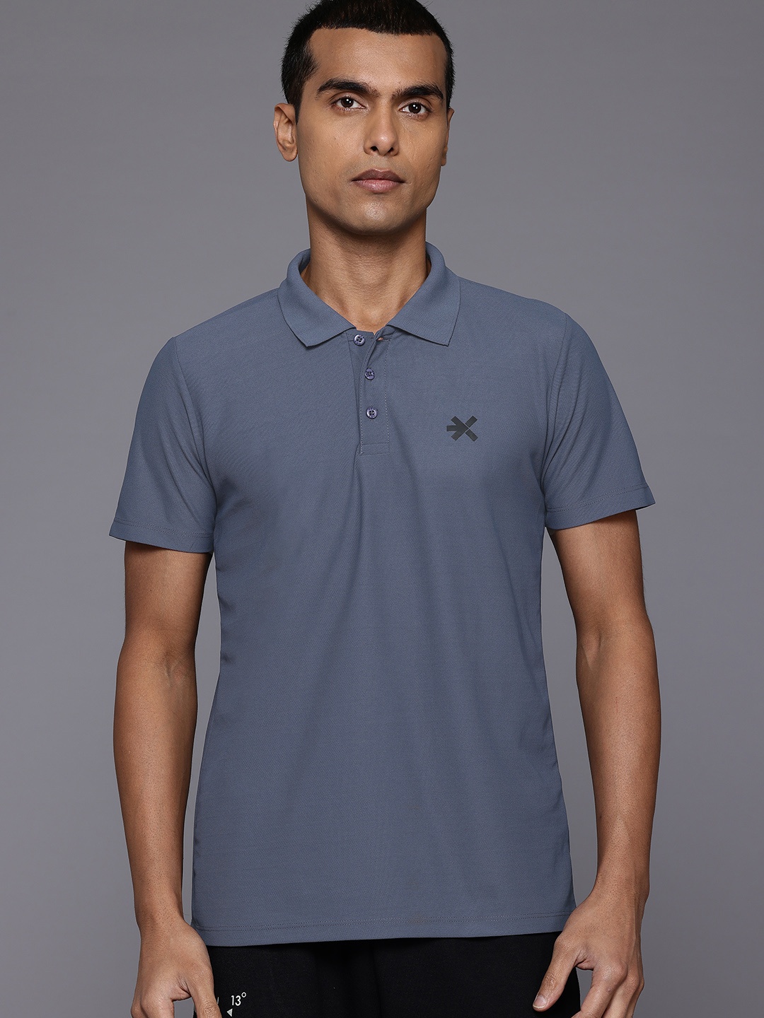 

HRX by Hrithik Roshan Polo Collar Lifestyle T-shirt, Blue