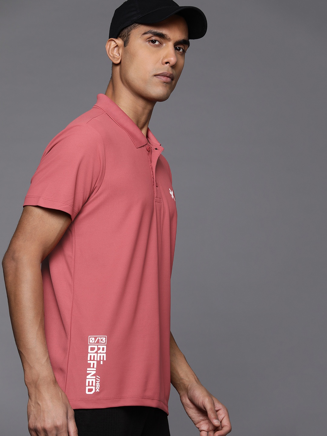 

HRX by Hrithik Roshan Polo Collar T-shirt, Pink