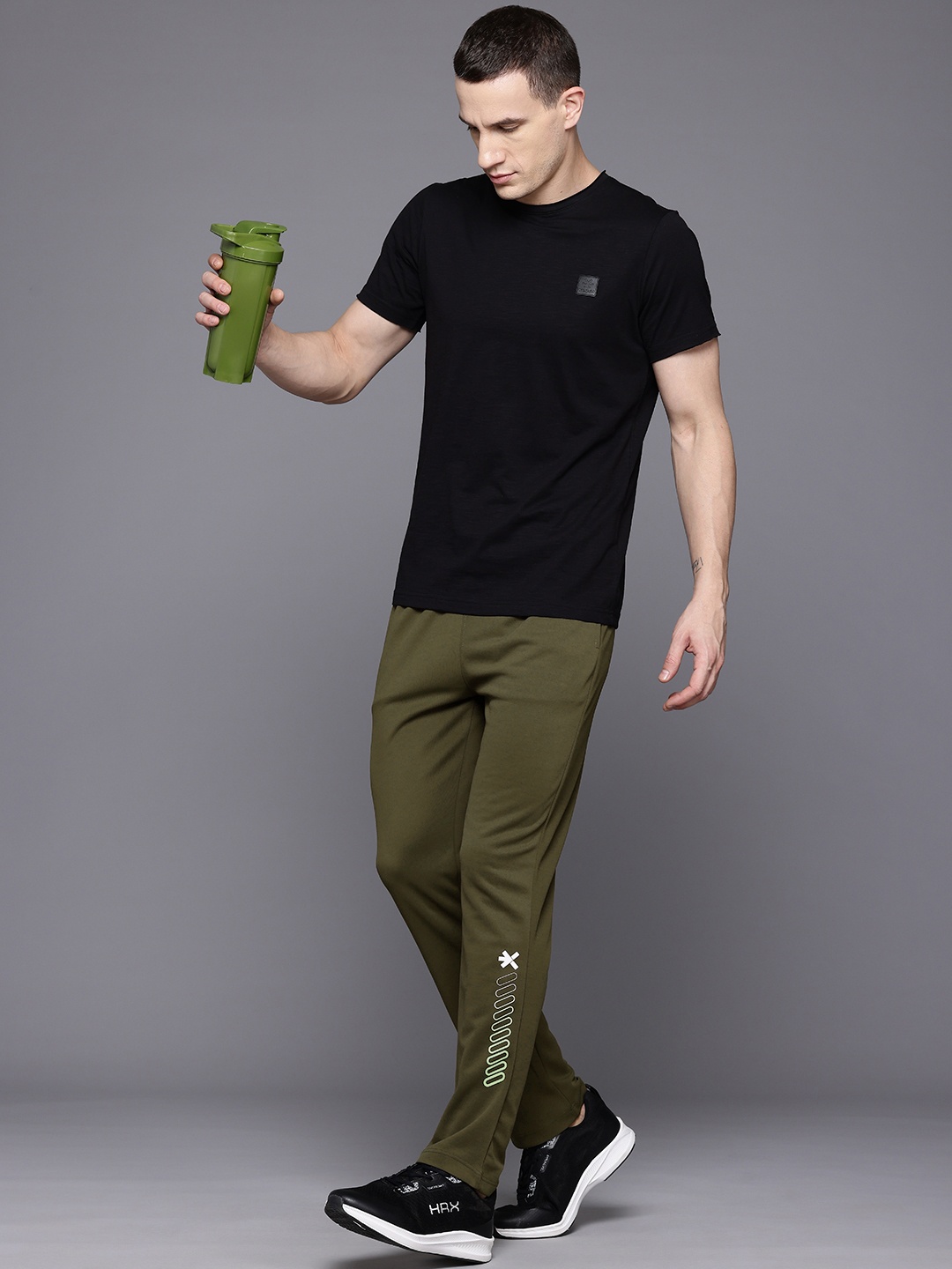 

HRX by Hrithik Roshan Men Running Track Pants, Olive