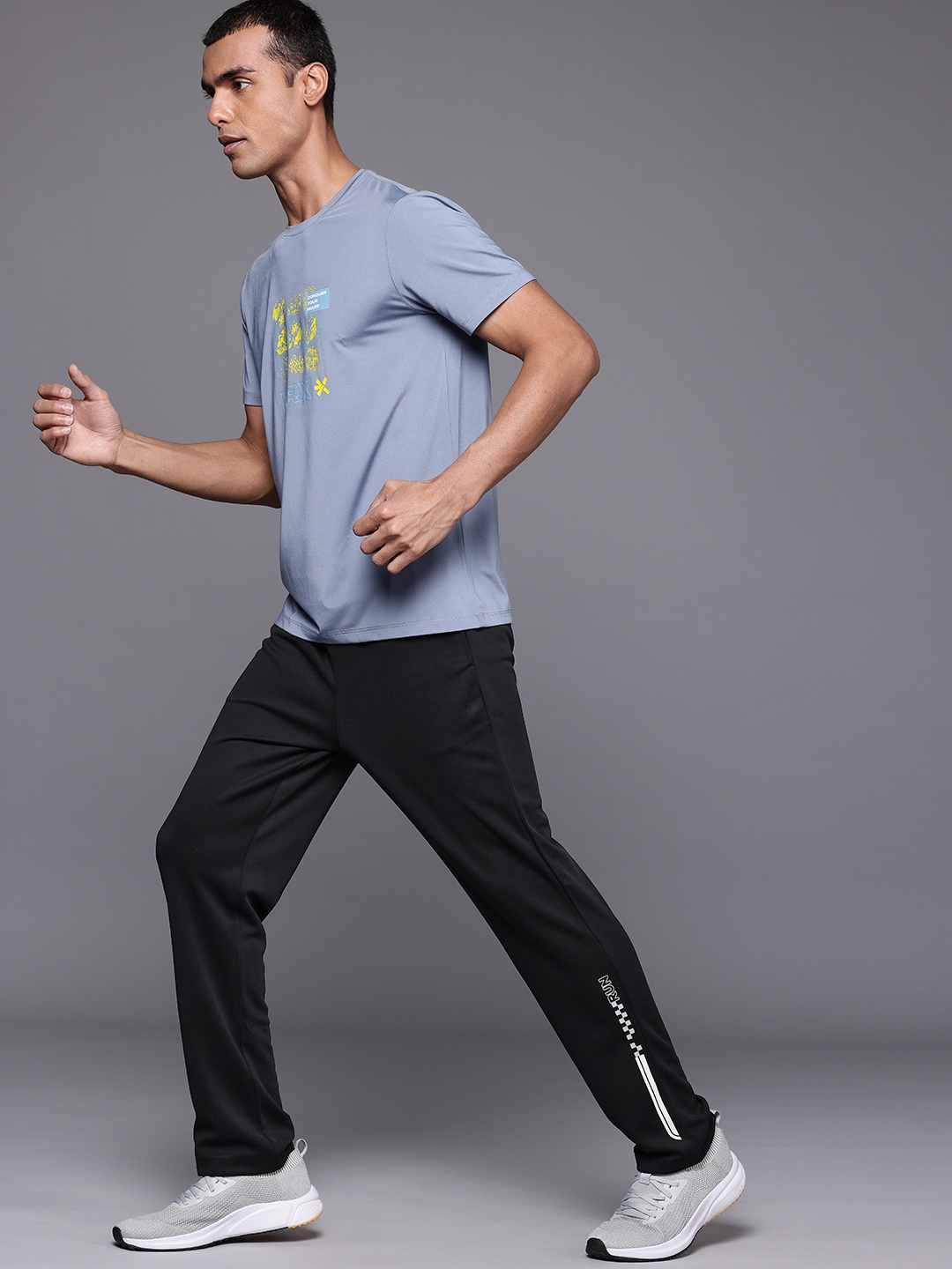 

HRX by Hrithik Roshan Men Running Track Pants, Black