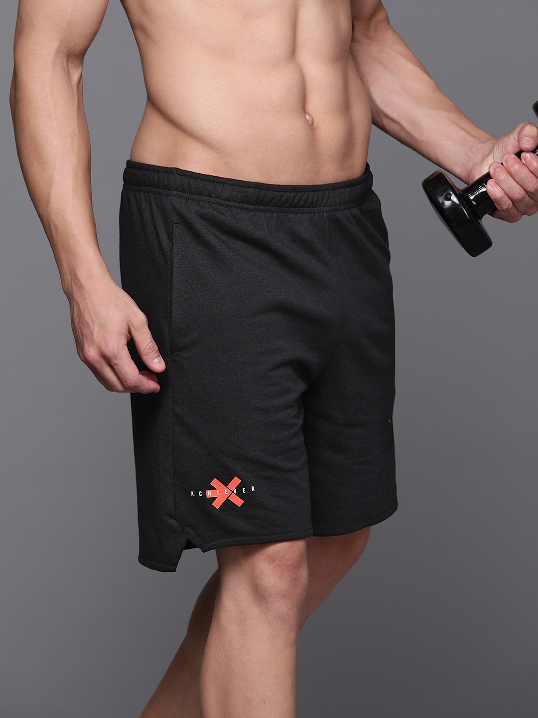 

HRX by Hrithik Roshan Men Training Shorts, Black