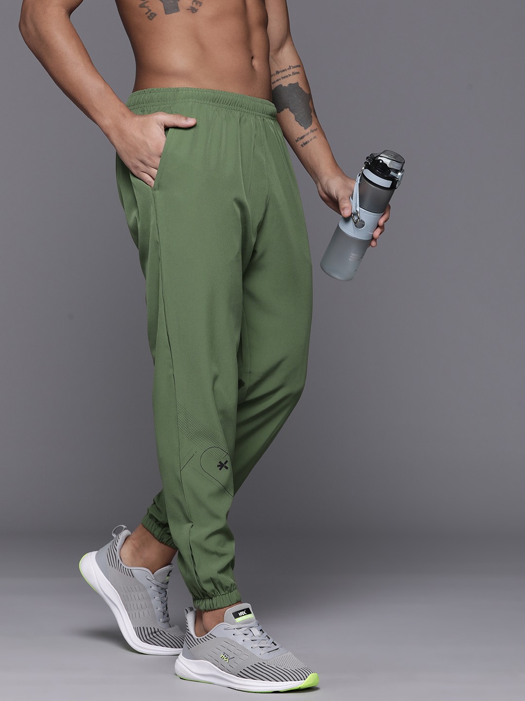 

HRX by Hrithik Roshan Men Running Track Pants, Olive