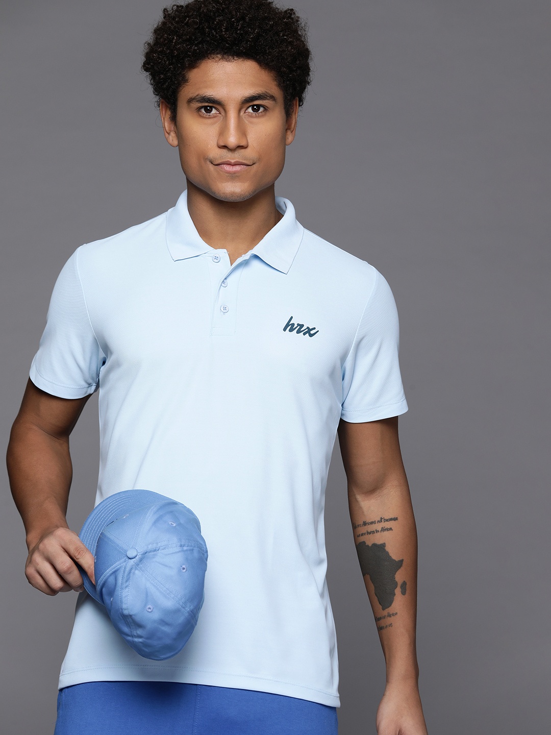 

HRX by Hrithik Roshan Casual Polo T-shirt, Blue