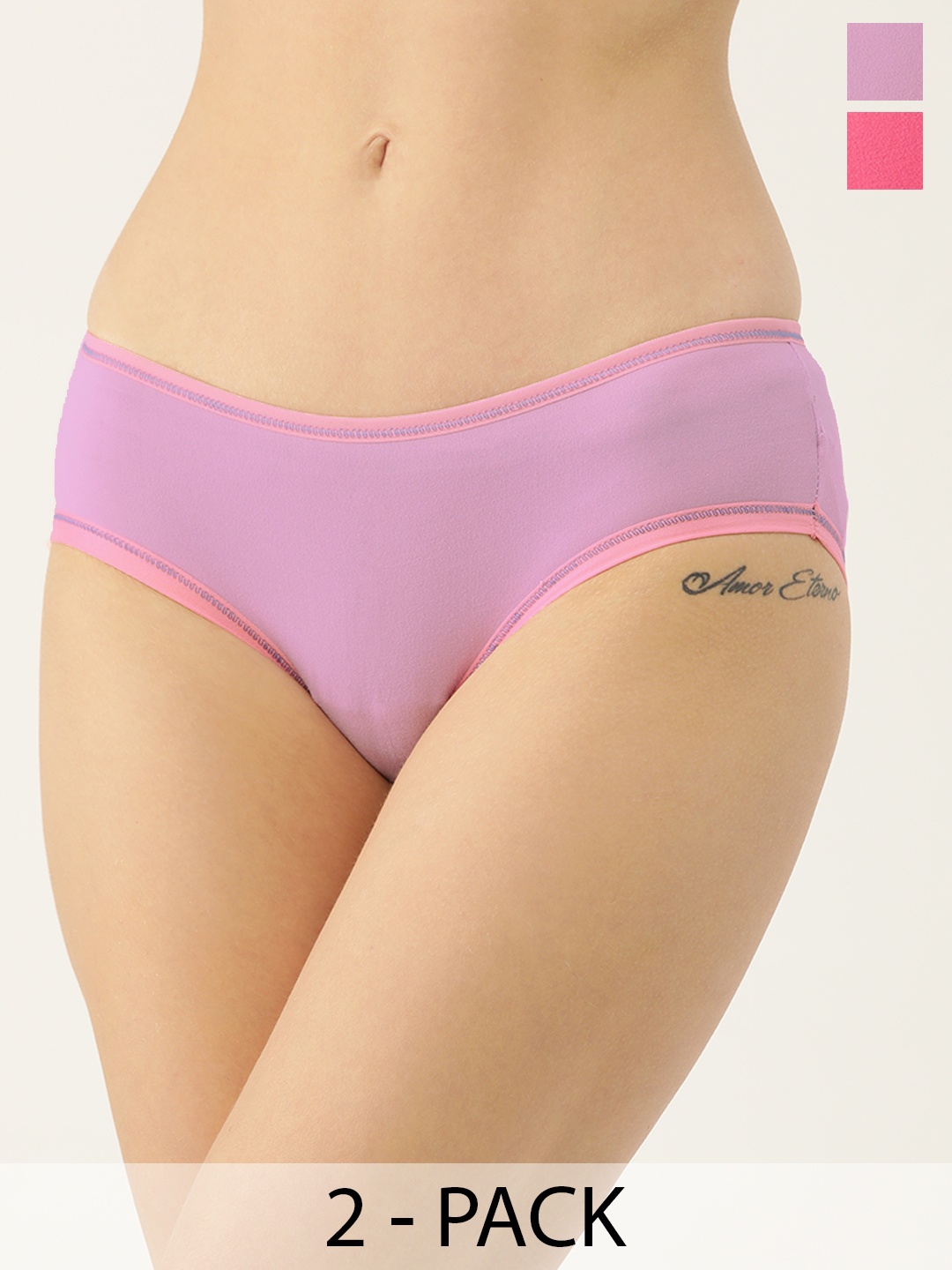 

Ms.Lingies Pack Of 2 Hipster Briefs MSP117, Multi