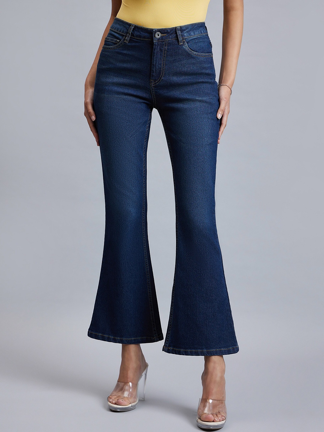 

Chemistry Women Comfort Bootcut Light Fade Stretchable Jeans, Blue
