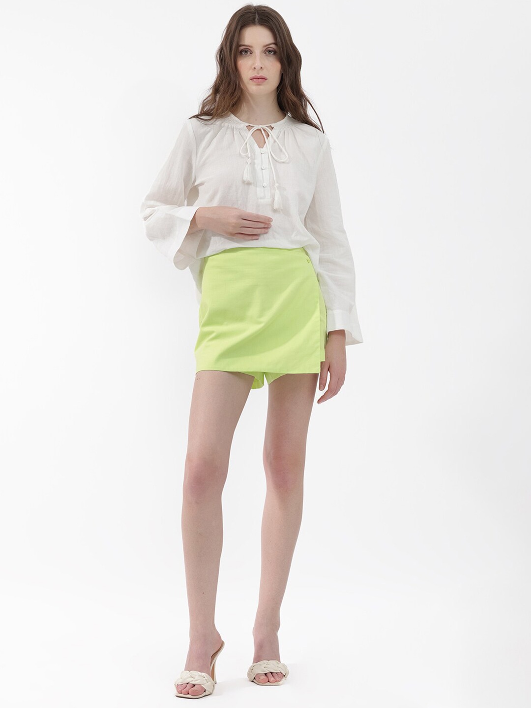 

RAREISM Mid Rise Mini Skort, Green