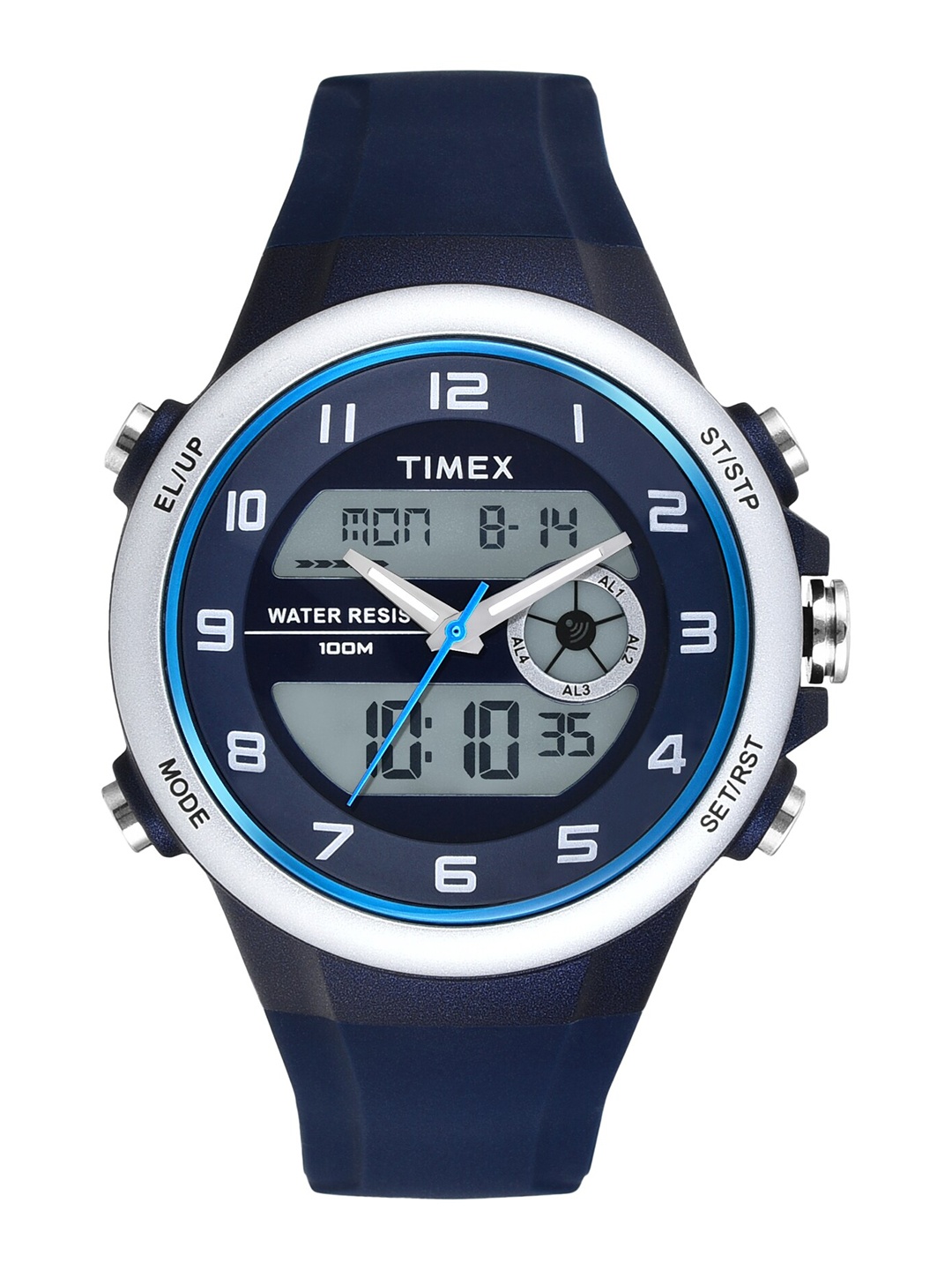 

Timex Men Skeleton Dial Analogue and Digital Watch TWESK3200T, Grey