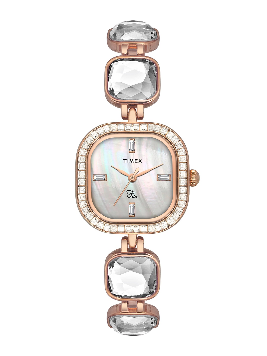 

Timex Women Bracelet Style Straps Analogue Watch TWEL17105, Off white