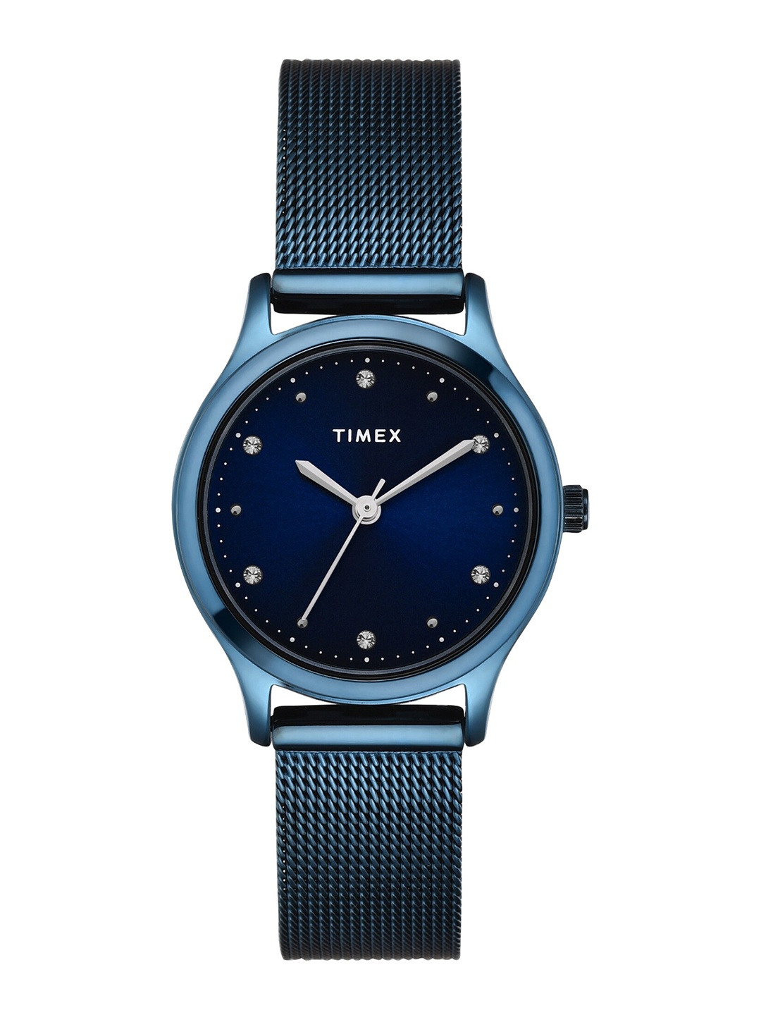 

Timex Women Embellished Dial & Stainless Steel Bracelet Style Analogue Watch TW0TL8717, Blue