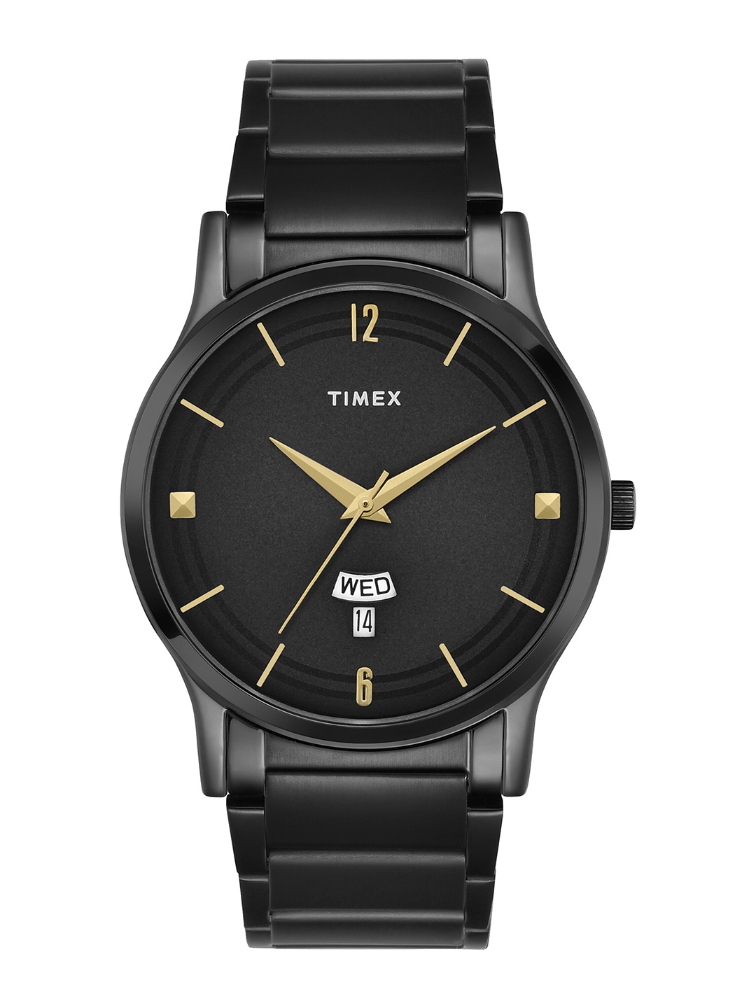 

Timex Men Stainless Steel Bracelet Style Straps Analogue Watch TW000R459, Black