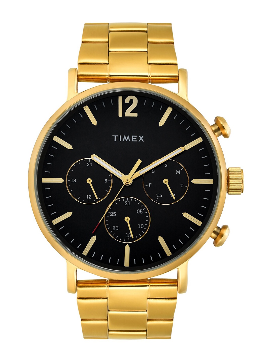 

Timex Men Black Stainless Steel Bracelet Style Straps Analogue Watch TWEG20025