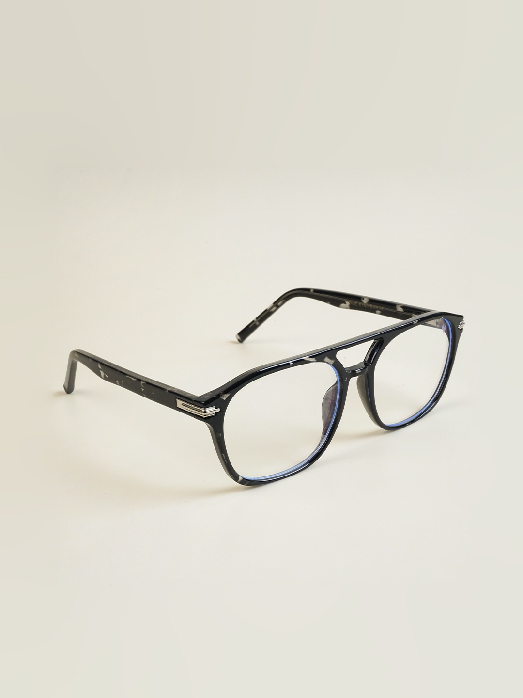 

Voyage Unisex Abstract Printed Full Rim Square Frames 86004MG4944, Black