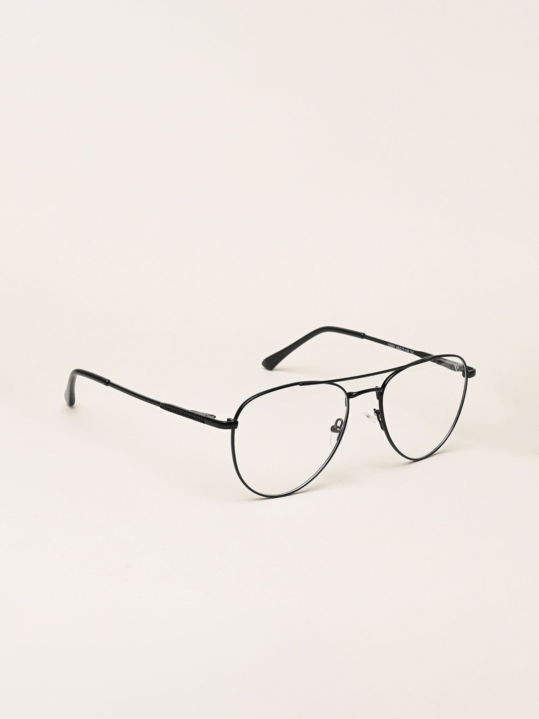

Voyage Unisex Full Rim Aviator Frames, Black