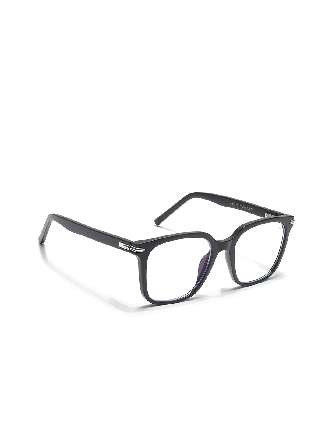 

Voyage Unisex Full Rim Square Frames 86001MG4930, Black
