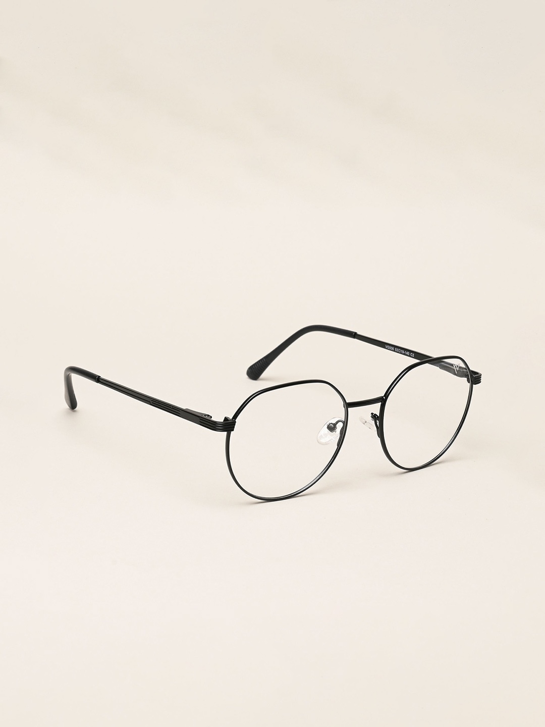

Voyage Unisex Full Rim Round Frames VG006MG5032, Black