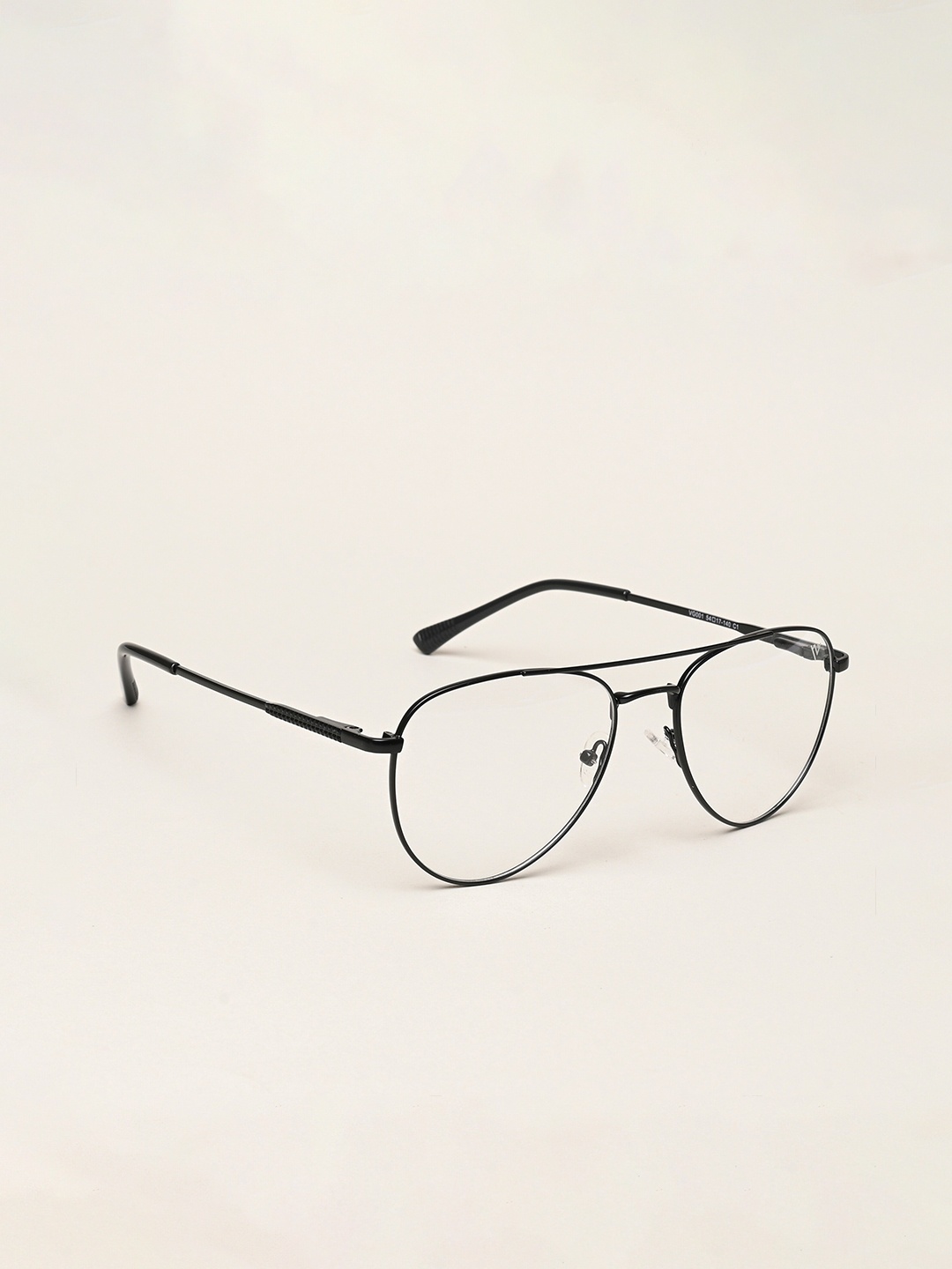 

Voyage Unisex Full Rim Aviator Frames, Black