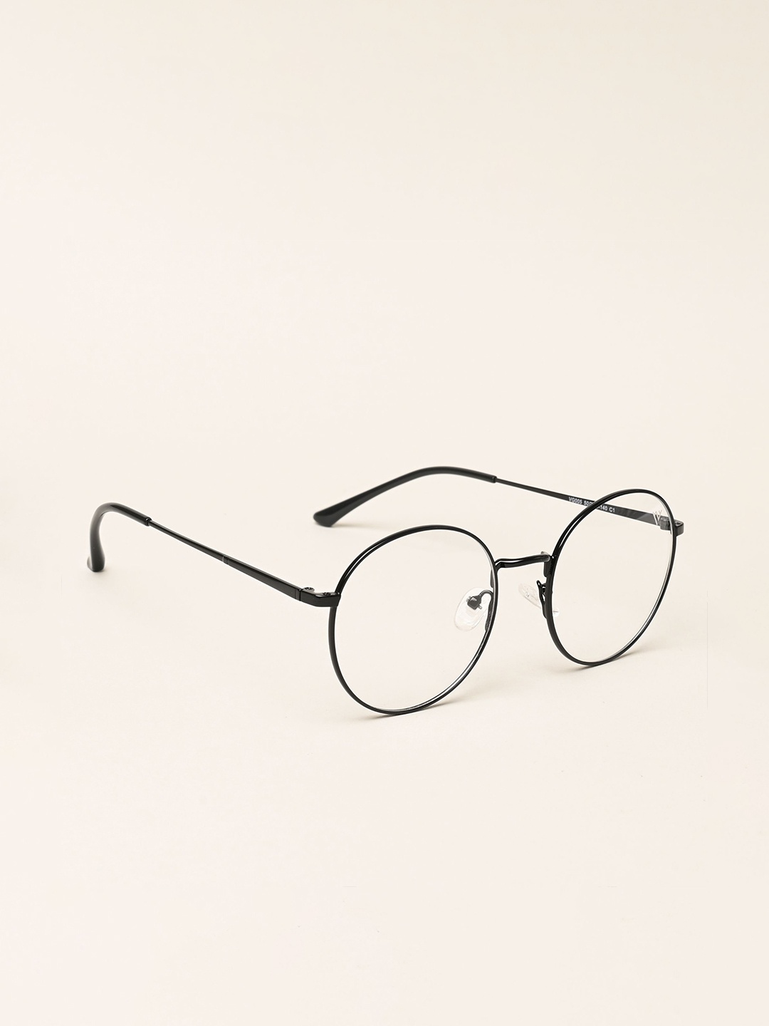 

Voyage Unisex Full Rim Round Frame, Black