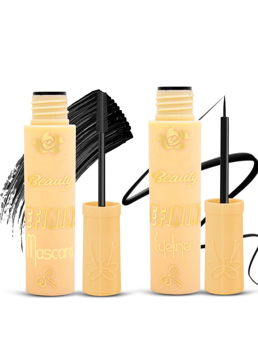 

Adbeni Set Of 2 Liquid Eyeliner - 5ml Smudge Proof Curling Mascara - 8ml - Black