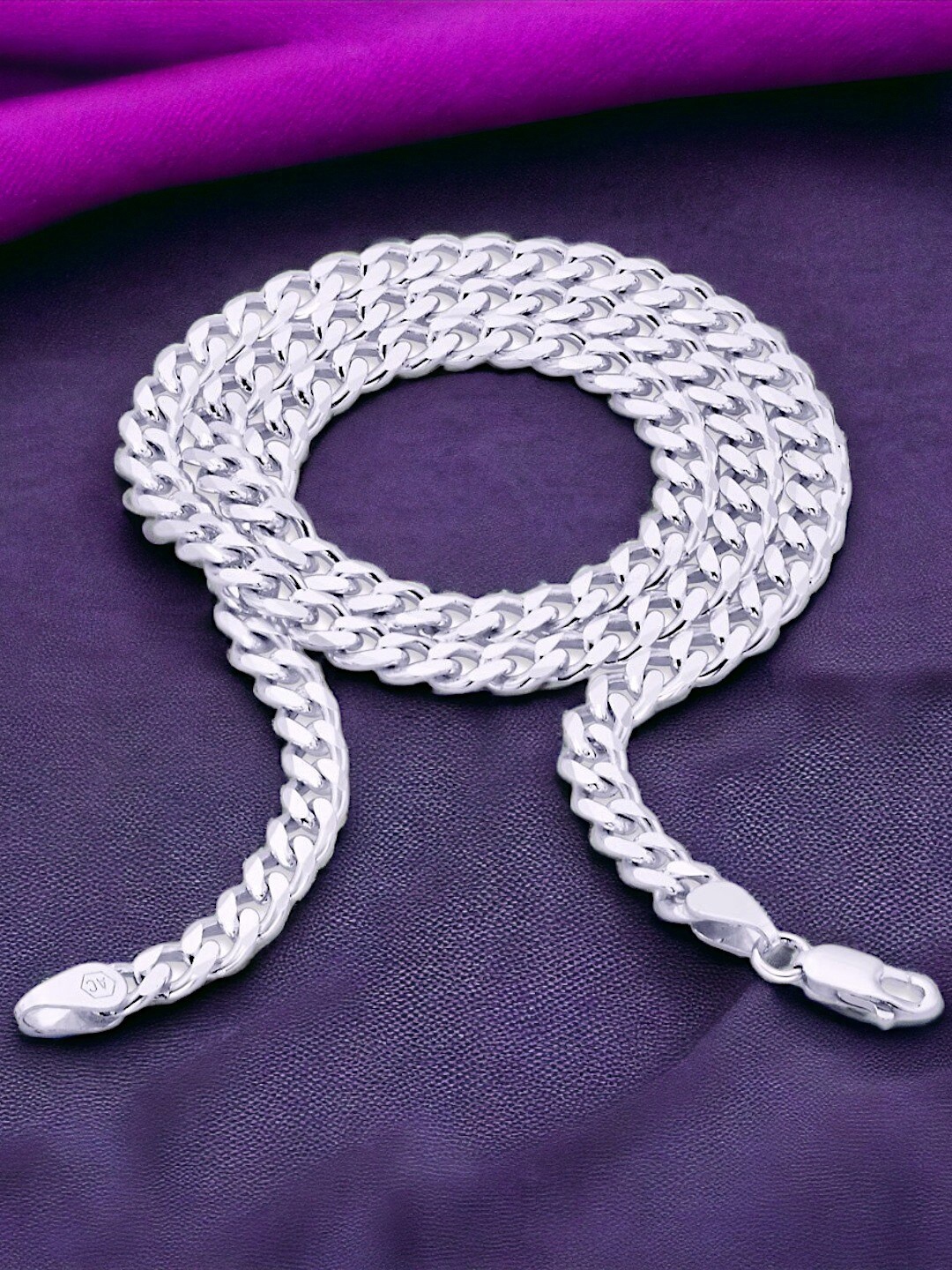 

Taraash Men Sterling Silver Silver-Plated Chain