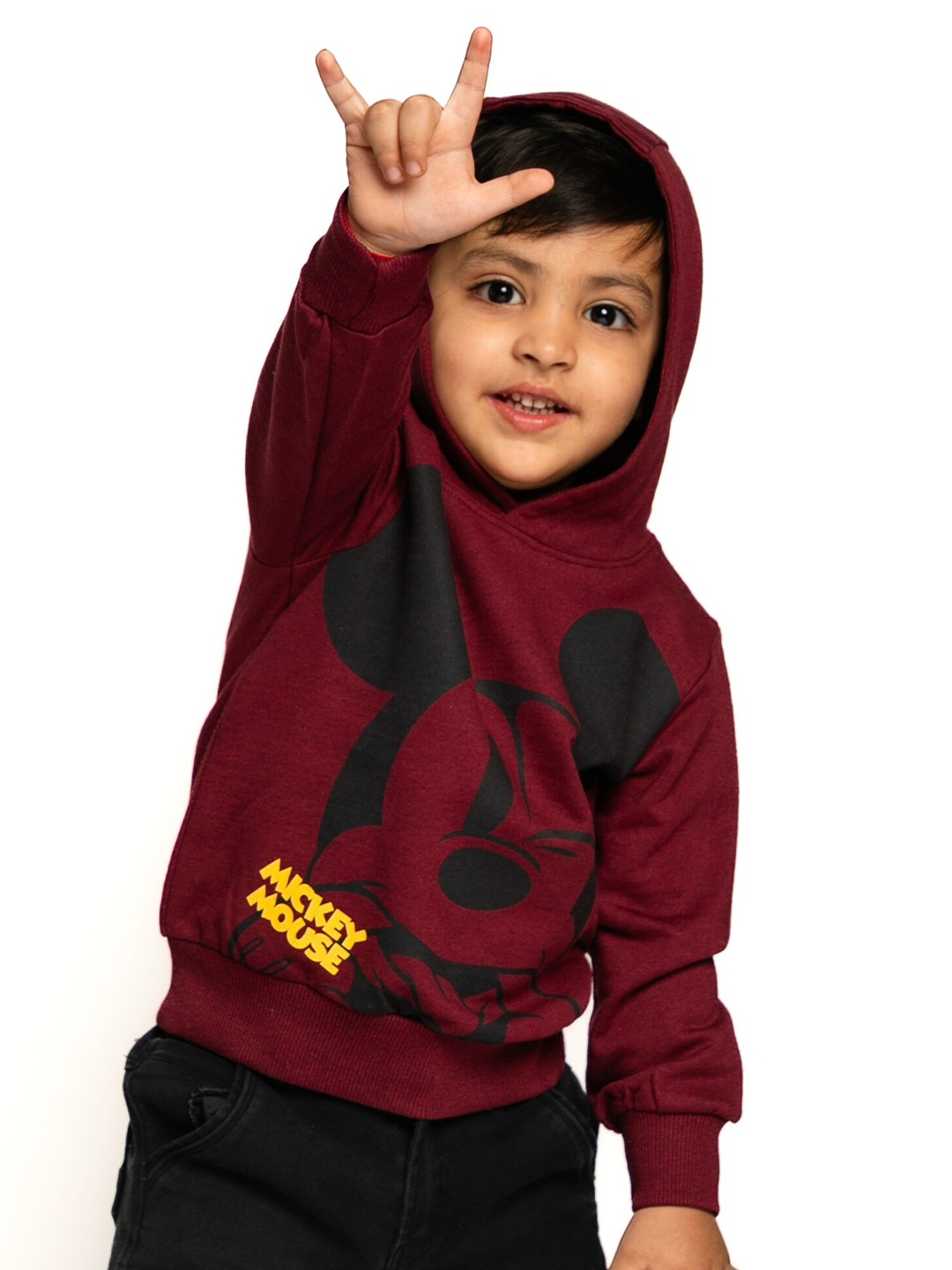 

BAESD Boys Pullover Long Sleeves Hood Printed Casual Sweatshirt, Red