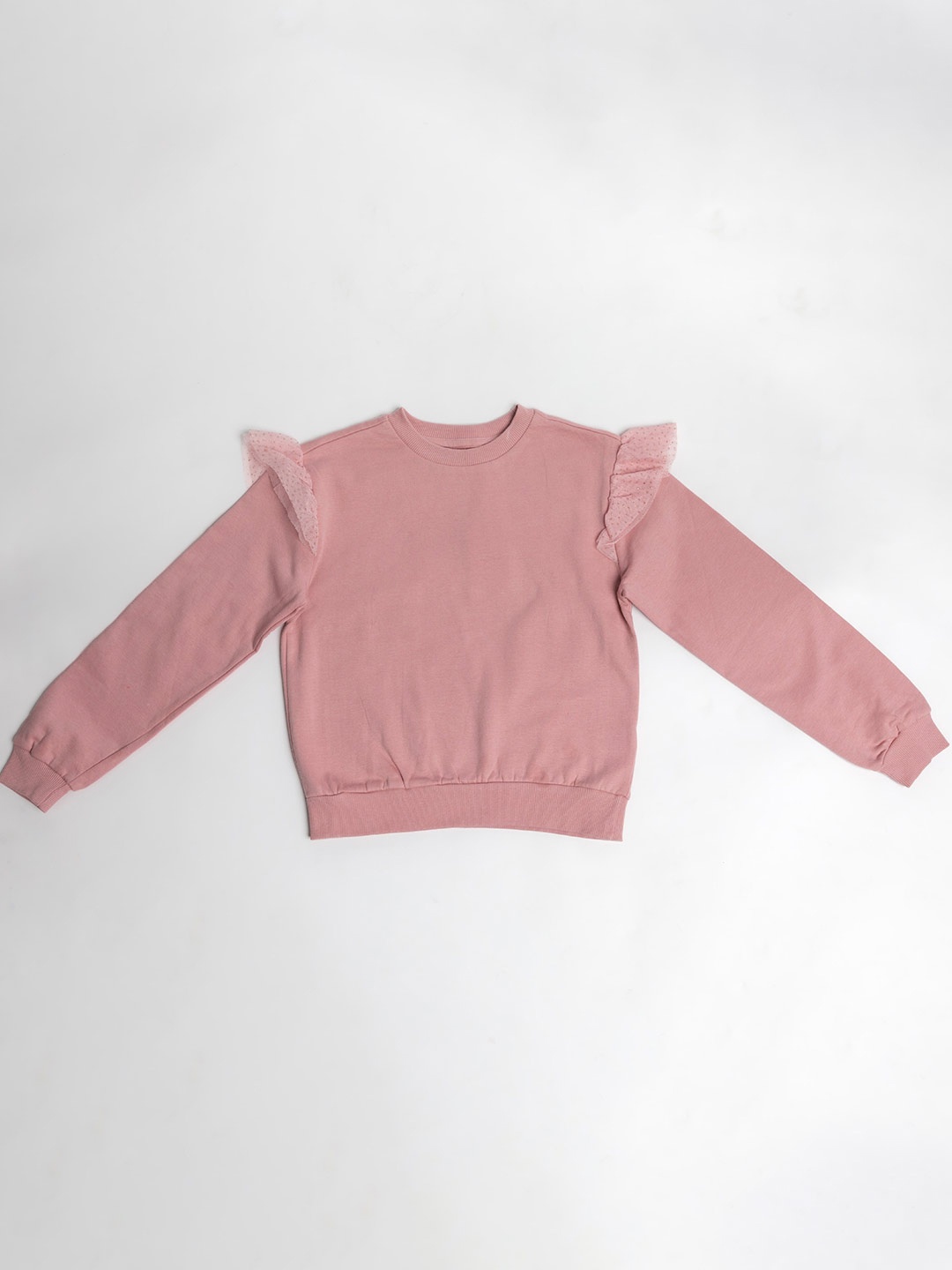 

BAESD Girls Round Neck Pullover Straight Sweatshirt, Pink