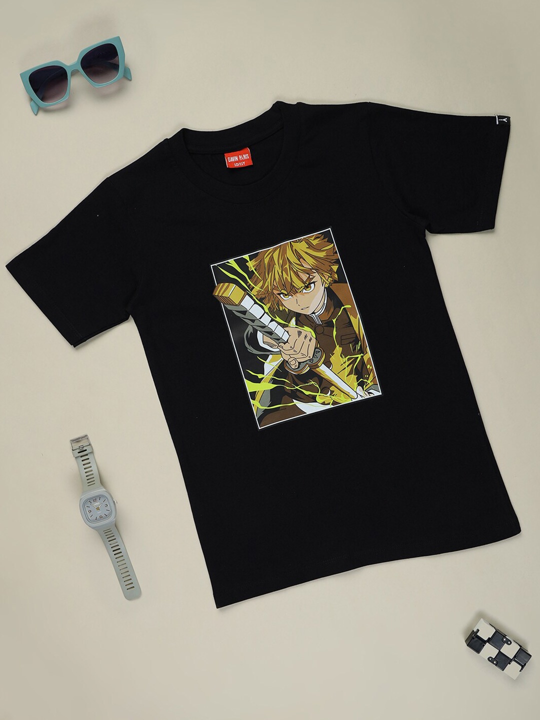 

Gavin Paris Boys Ben 10 Graphic Printed Cotton T-shirt, Black